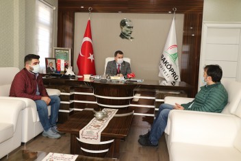 BAŞKAN BAYDİLLİ SMA HASTASI MİNİK ALARA İÇİN DESTEK