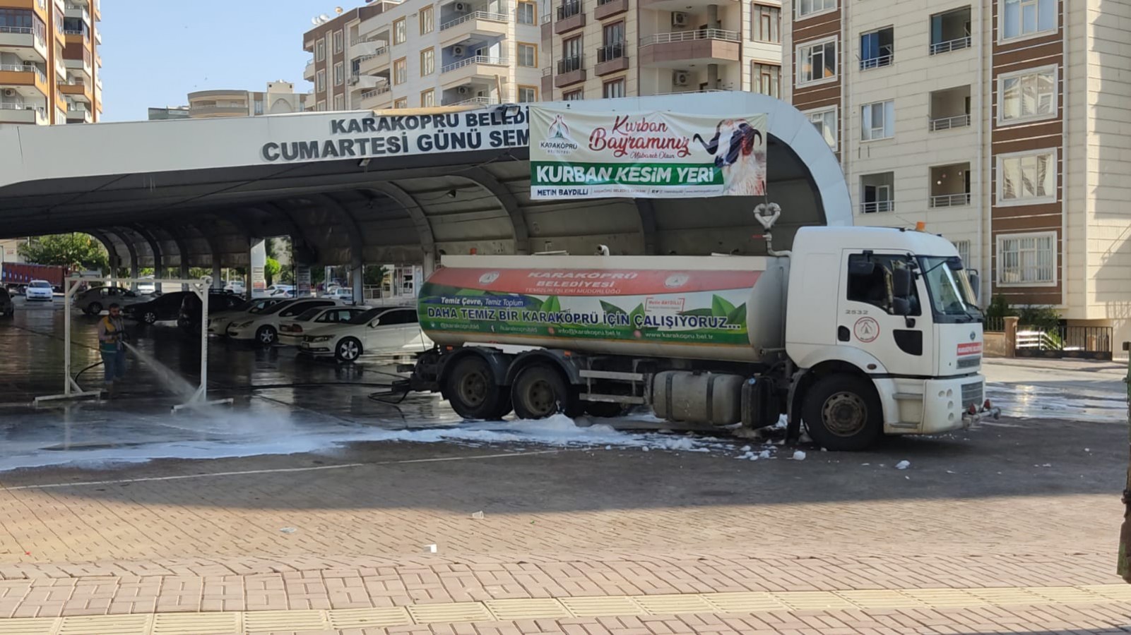 KARAKÖPRÜ'DE KESİM YERLERİ TERTEMİZ OLDU