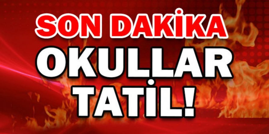 ÇOCUKLAR OKULLAR YARIN TATİL..