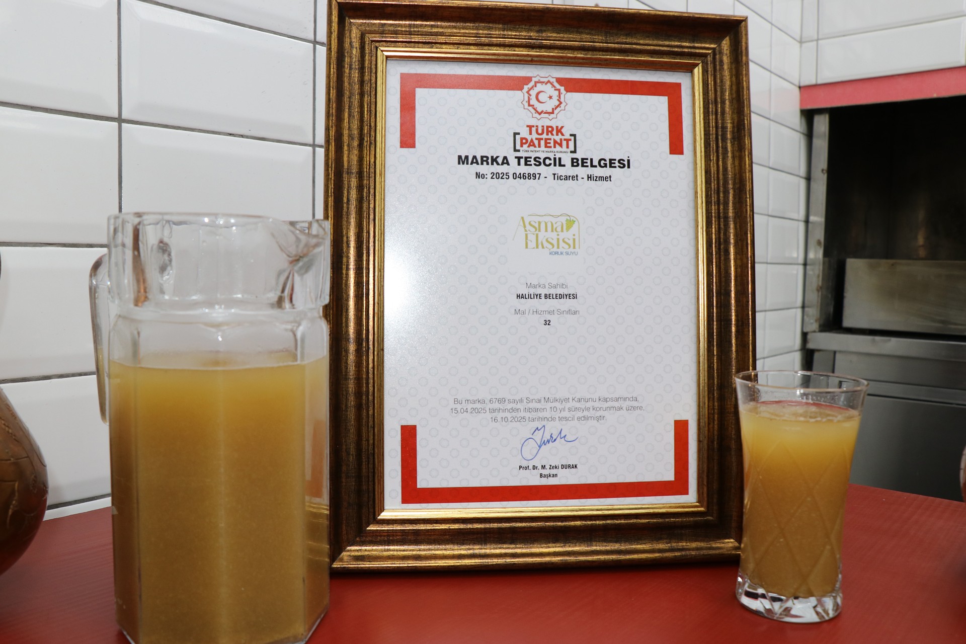 HALİLİYE’DEN MARKA HAMLESİ: ASMA EKŞİSİ TESCİLLENDİ