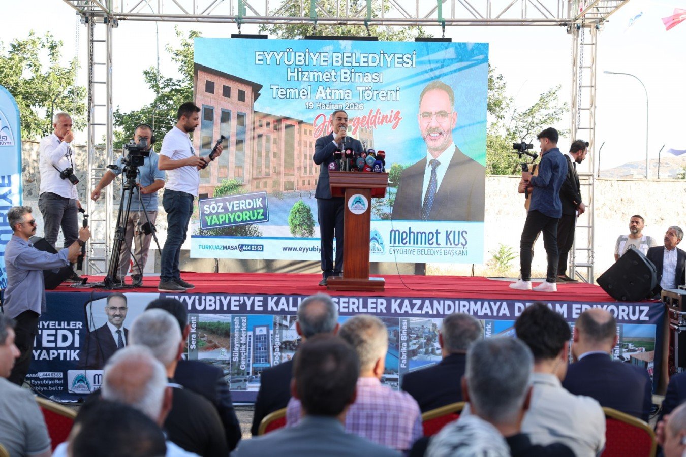 Belediye Hizmet Binası Temeli Atıldı