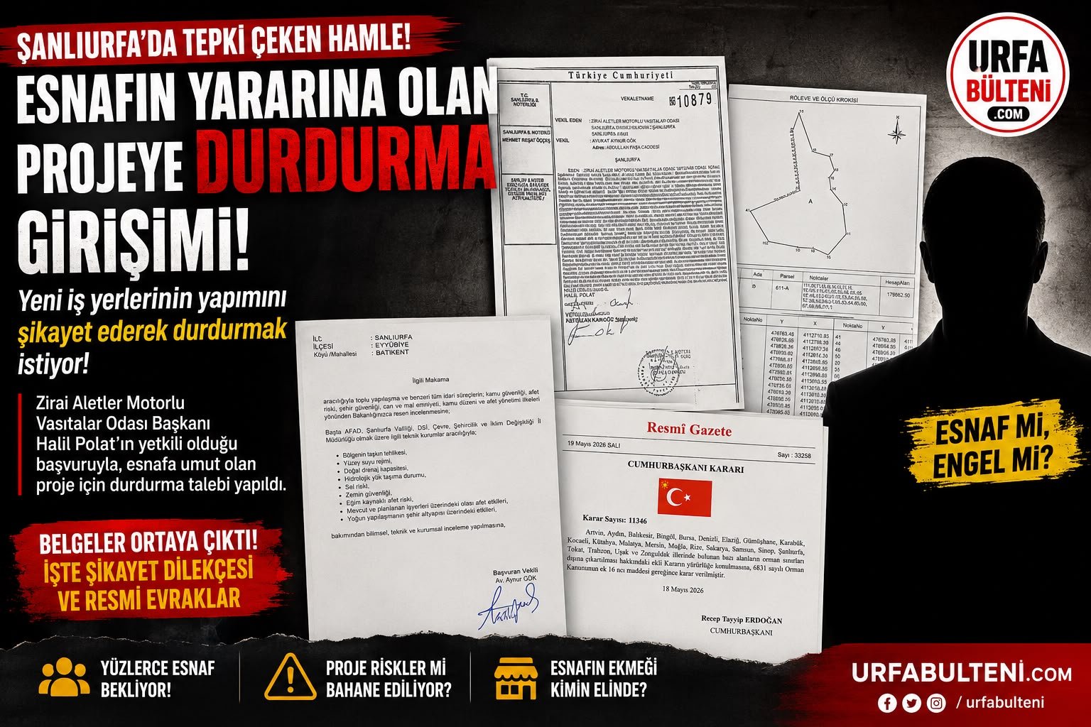 Esnafın Yararına Olan Projeye Şikâyet! Gözler Esnaf Odası Başkanı Halil Polat’ta
