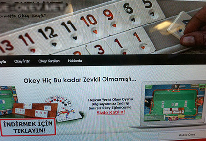 Türkler interneti okey için